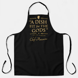 Tablier Chef Élégant Cuisinier Classique Drôle Citation Bl