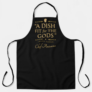 Tablier Chef Élégant Cuisinier Classique Drôle Citation Bl