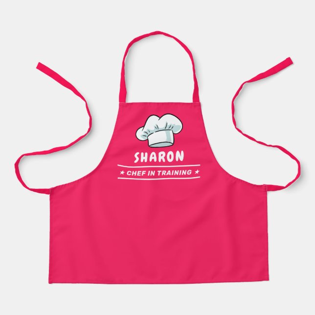 Tablier Chef en formation Chef Casquette Logo pour Enfants (Recto)