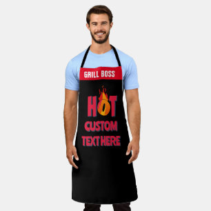 Tablier Chef Hot Flame personnalisable