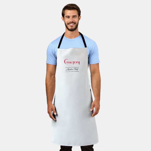 Tablier Chef maître personnalisé (Porté)