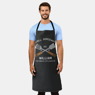 Tablier Chef moderne Papa Grill Expert personnalisé