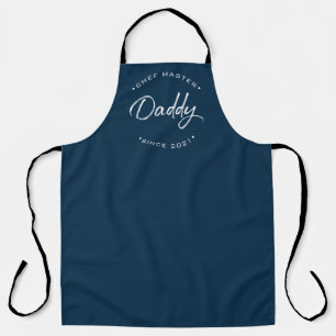 Tablier Chef, papa, année personnalisée Moderne