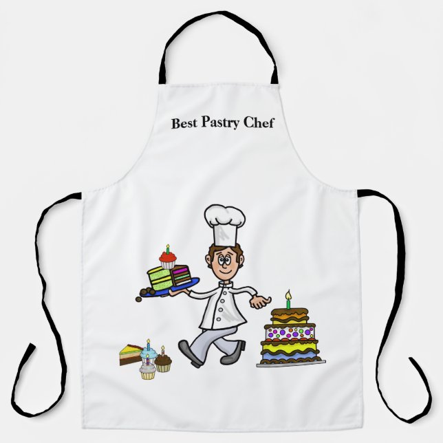 Tablier Chef pâtissier masculin amusant (Recto)