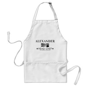 Tablier Chef Personnalisé Chef Famille Papa Mari Nom