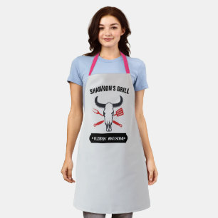 Tablier Chef personnalisé, Grill barbecue Texas pe