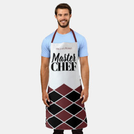 Tablier Chef principal nom personnalisé vérificateur de gr