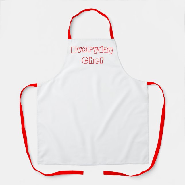Tablier Chef Quotidien Cuisine Drôle (Recto)