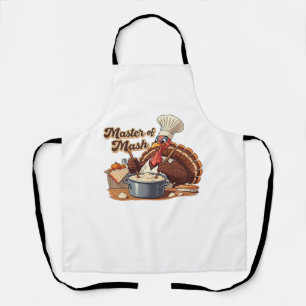 Tablier Chef rétro Turquie Thanksgiving T-Shirt surdimensi