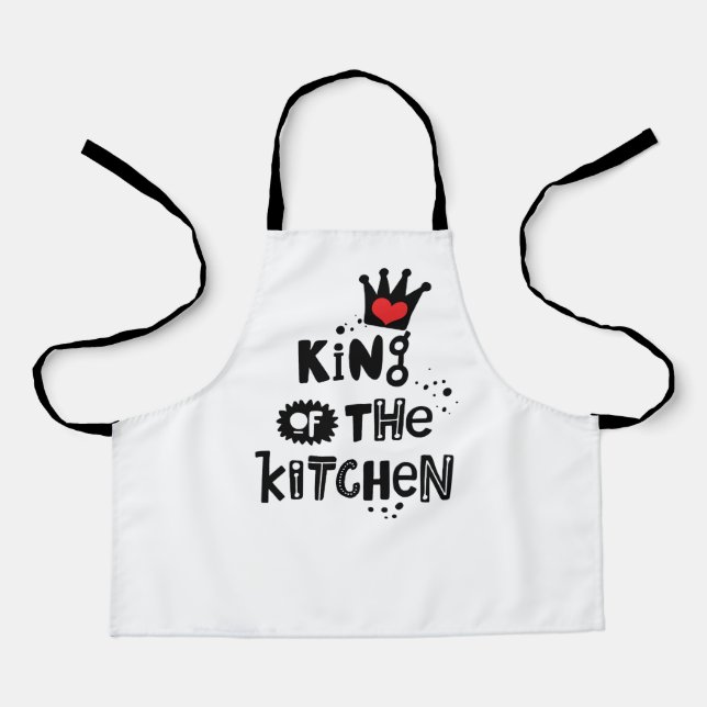 Tablier Chef Royal Apron : Roi de la cuisine (Recto)