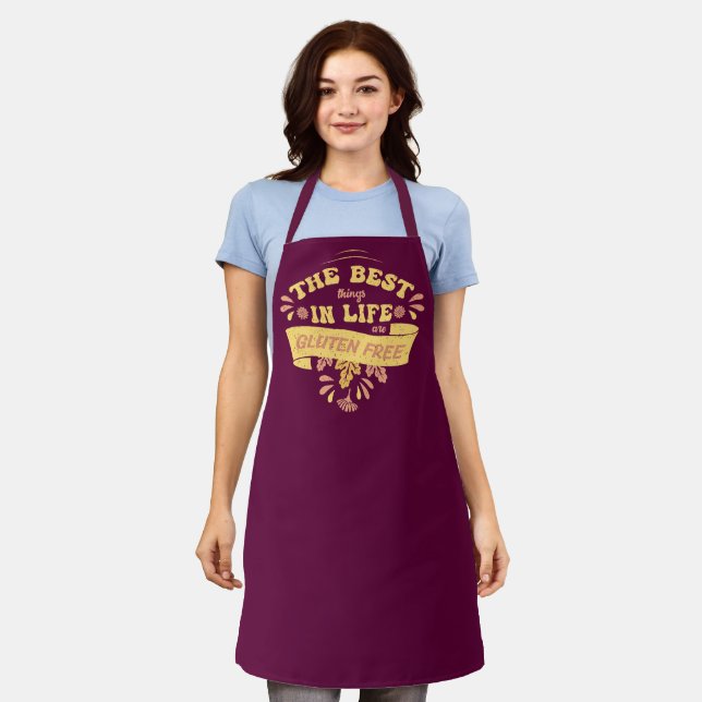 Tablier Chef sans gluten Cuisine Celiac Coeliac (Porté)