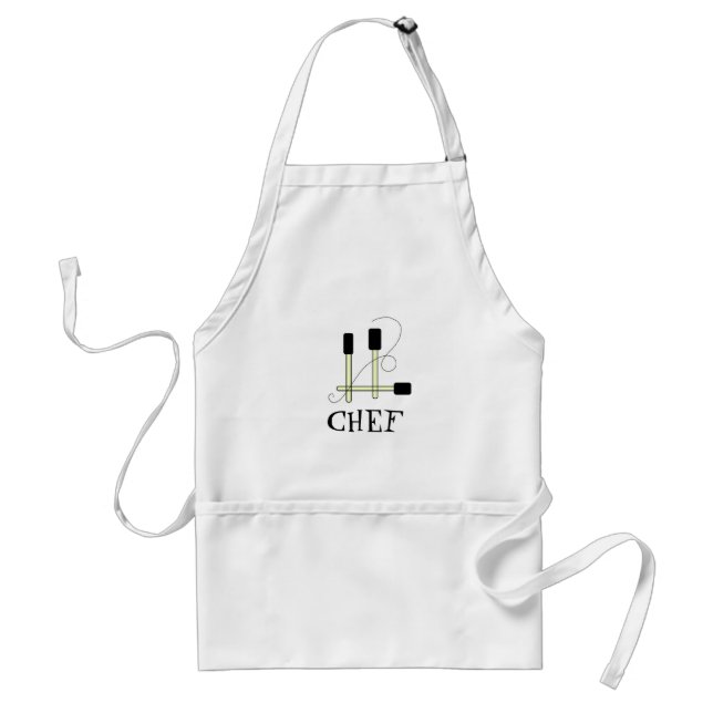 Tablier Chef - Spatules noires (Devant)