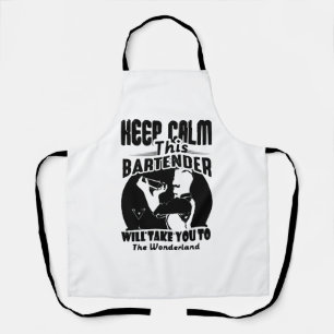 Tablier Chemise Bartender - Gardez Le Calme Cette T-shirt 