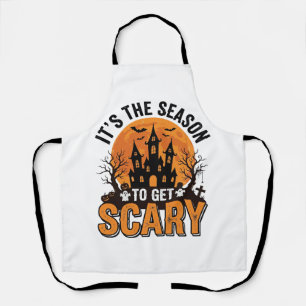 Tablier Chemise Château Hanté Saison Effrayante Halloween