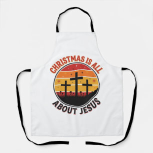 Tablier Chemise Christian Noël Jésus Coucher de soleil Cro