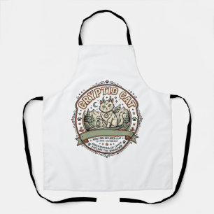 Tablier Chemise Cryptide Chat Cryptide Chat Art Vector Vin