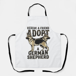 Tablier Chemise d'adoption de Berger Allemand Chien de Sau