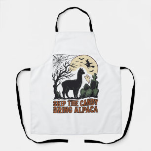 Tablier Chemise d'alpaga Halloween Mignon Fantomatique Ani
