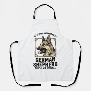 Tablier Chemise de Berger Allemand pour les Amoureux de Ch