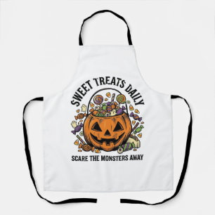 Tablier Chemise de bonbons Halloween Dessin de monstre mig