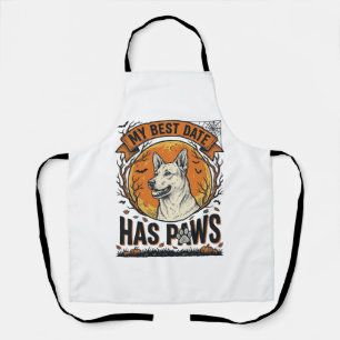 Tablier Chemise de chien Halloween pour parents d'animaux 