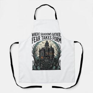 Tablier Chemise de citation de maison hantée gothique vint