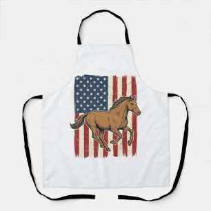 Tablier Chemise de conception de drapeau patriotique de ch