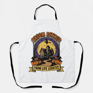Tablier Chemise de fermier Halloween Sorcière de ferme han