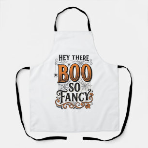 Tablier Chemise de Halloween Boo Gravure Vintage Mignonne