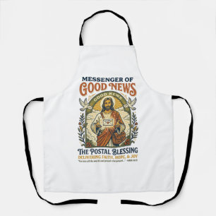 Tablier Chemise de livraison de facteur Jésus Foi basée su