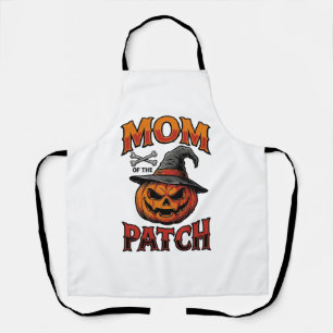 Tablier Chemise de maman Halloween Citrouille Os Art Vinta