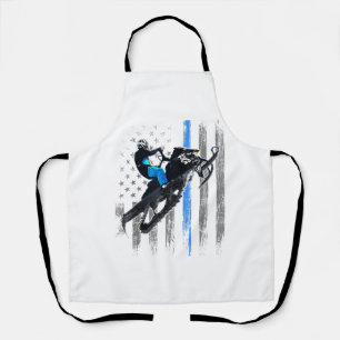 Tablier Chemise de motoneige à drapeau américain pour homm