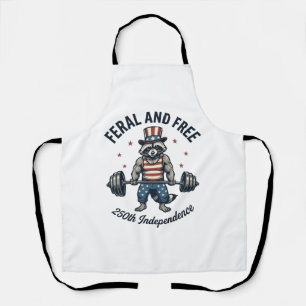 Tablier Chemise de musculation de Raton Laveur Patriotique