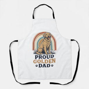 Tablier Chemise de papa Golden Retriever Cadeau de père de