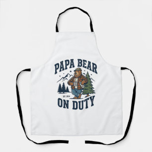 Tablier Chemise de papa ours en service pour la fête des p