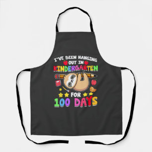 Tablier Chemise de paresseux pour le 100e jour d'école Vêt