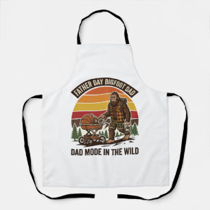 Tablier Chemise de père de jour Bigfoot Papa Camping Légen