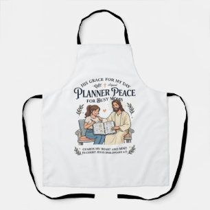 Tablier Chemise de planificateur de maman à domicile Jésus
