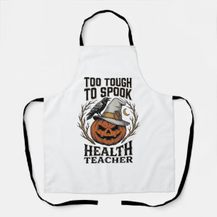 Tablier Chemise de professeur de santé Halloween Pu gravé 
