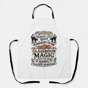 Tablier Chemise d'Halloween d'Assistant d'Enseignant avec