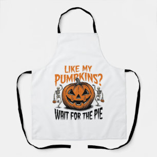 Tablier Chemise drôle de squelette de citrouille d'Hallowe