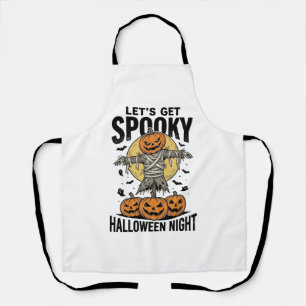 Tablier Chemise Épouvantail Citrouille Graphique Halloween