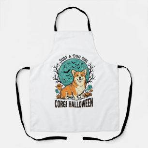 Tablier Chemise Halloween Corgi pour filles aimant les chi