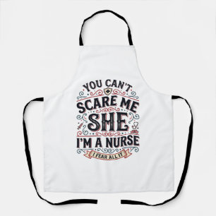 Tablier Chemise Halloween drôle d'infirmière me faire peur