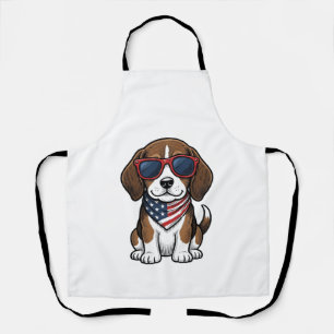 Tablier Chemise lunettes de soleil pour chiots Beagle patr