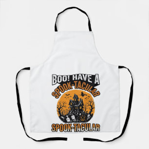 Tablier Chemise Maison Hantée Halloween Spook-Tacular Vint