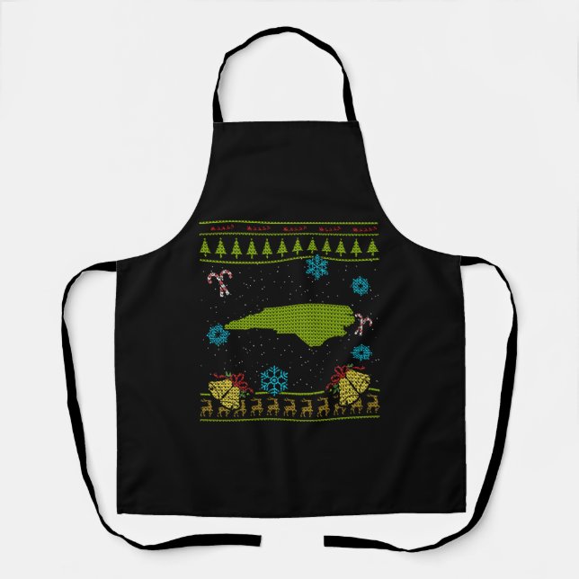 Tablier Chemise moche Noël Caroline du Nord (Recto)
