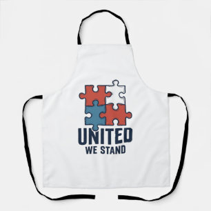 Tablier Chemise patriotique à pièce de puzzle United We St