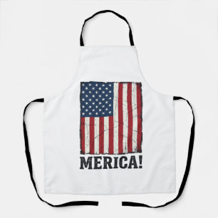 Tablier Chemise vectorielle patriotique drapeau Merica en