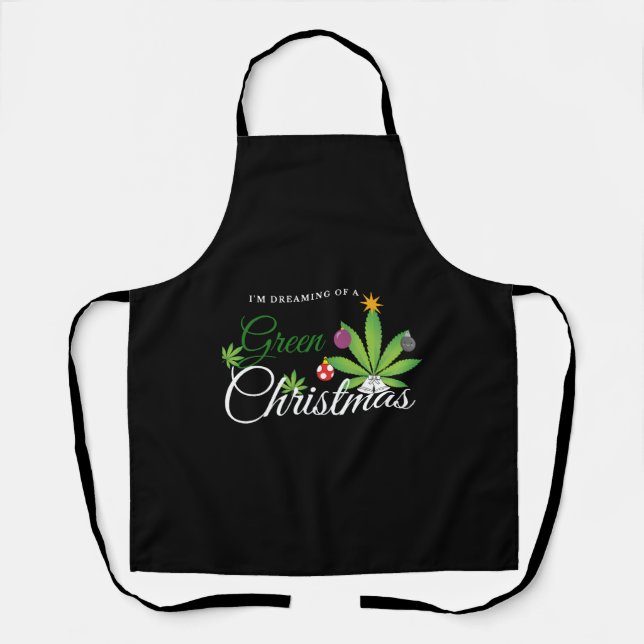 Tablier Chemise verte de Noël (Recto)